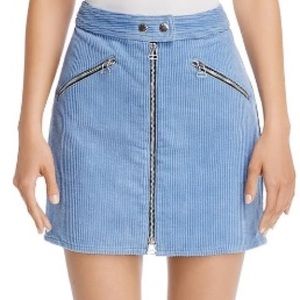 RAG & BONE baby blue corduroy skirt